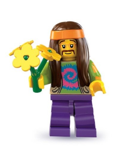Lego hippie minifigure 8831 - hippie,